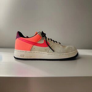 Nike Air Force 1 Low Size 13 Medium Orange Off White Suede Great Condition